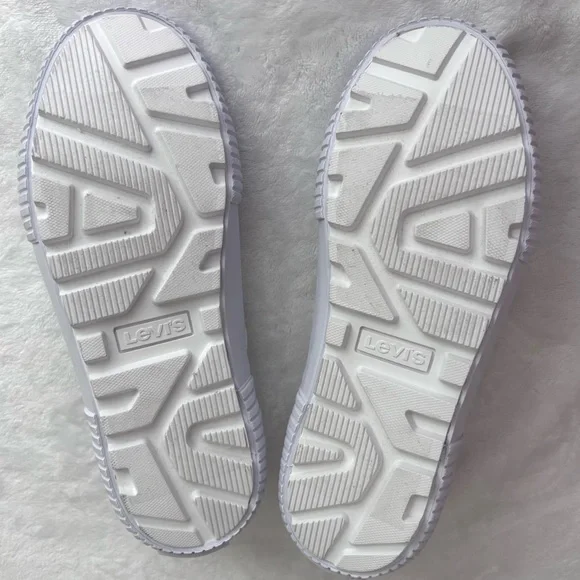 LEVI'S Emma Winter White Low Profile Platform Sneaker--7.5 - Picture 13 of 13
